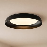 Lindby Florie LED ceiling light, black, metal, Ø 40 cm