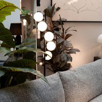KARE Scala Balls floor lamp, black, 160 cm, G9