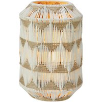 Markslöjd Ano bordslampa, höjd 35 cm, textil, beige/brun
