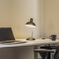 Lindby Jamelia lampe de table vintage, acier, noir