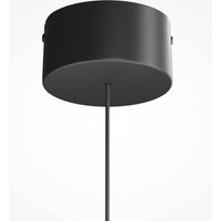Maytoni FLOAT LED pendant light, clear/black, Ø 20 cm, glass/metal