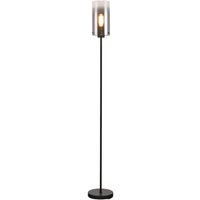 Freelight Ventotto golvlampa, svart/rök, höjd 165 cm, metall/glas