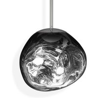 Tom Dixon LED-Hängelampe Melt Mini, Ø 28 cm, chromfarben