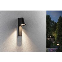 Paulmann LED utomhusvägglampa Caissa, aluminium, sensor