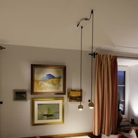 Egger Licht Egger DLS LED-hänglampa Cleo, mässingsfärgad