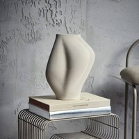 Vase Saltare AYTM, 35 cm, taupe, céramique