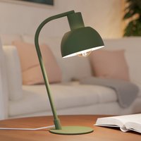 Bordlampe Cazalilla, grøn, metal, E27, højde 41,3 cm