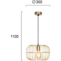 Viokef Cage hanging light Zenith, gold