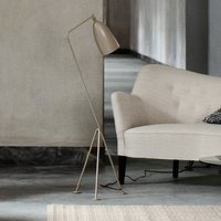 Gubi Gräshoppa three-legged floor lamp, olive brown