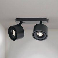 ORION Specter LED downlight, black, length 19.4 cm, aluminium