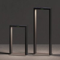 KLEWE LED-solcellslampa AXIS MINI, antracit, 40 cm, aluminium, IP65