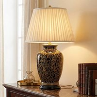 Elstead Morris bordslampa med porslinsfot