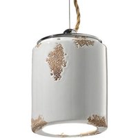 Ferroluce Vintage pendant light C984 white