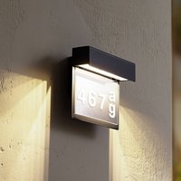 Lindby Luminaire LED pour numéro de maison Antal, anthracite, aluminium