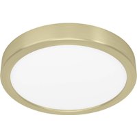 EGLO LED-panel för utanpåliggande montering Fueva 5 IP20 830 mässing Ø21cm