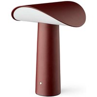 GEJST LED-Akku-Tischleuchte Lium, burgunder, 2.700 K, USB