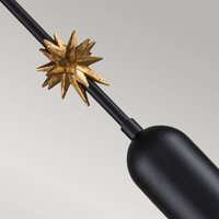 Elstead Pendant light Etoile 1-bulb Ø 13.3 cm black matt