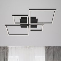 Briloner LED-taklampa Frame, step dim, 4 lampor svart
