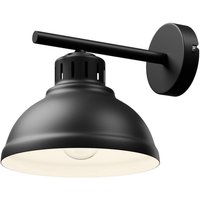 Wandleuchte Sven, schwarz, Metall, 1-flammig