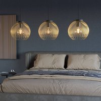 EGLO Pendellampa Venezuela, svart/guld, 3-ljus