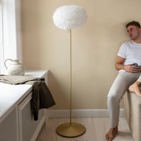UMAGE Eos medium floor lamp brass/white