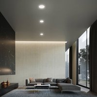 Briloner Spot encastrable LED Plat, blanc, Ø 10 cm, 4.000K