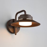 Trio Lighting Atrato outdoor wall lamp, rust-coloured, Ø 20 cm, metal