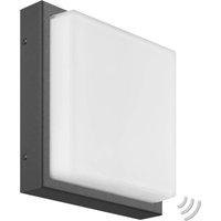 LCD LED outdoor wall lamp Ernest, graphite, motion detector