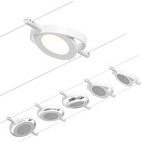 Paulmann Wire RoundMac LED cable lighting system, 5-bulb white