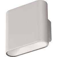 FH Lighting LED rechargeable wall lamp Magnetics, silver, up & down, width 10 cm