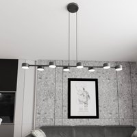 EMIBIG LIGHTING Spot pour plafond Megara, longueur 100 cm, métal, à 8 lampes.