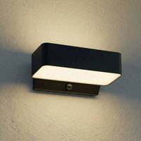 Lindby Fando LED outdoor wall light, anthracite, sensor, IP44