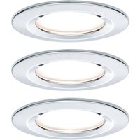 Paulmann LED infälld spot Nova Coin 3 krom rund dimbar
