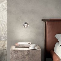 Suspension LED Dew de kdln, couleur chrome, à 1 lampe, Ø 11 cm