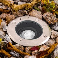 EVN Pentola recessed lamp stainless steel Ø13.5cm 3,000K