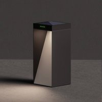 KLEWE Lampe solaire LED MILIO SIDE, anthracite, 35 cm, aluminium, IP65