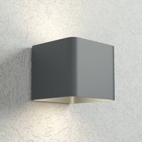 Eco-Light LED-utomhusvägglampa Dodd, kantig, antracit