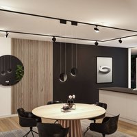 Paulmann URail pendant Alejandro black 4,000 K 3-step dimmable