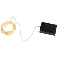 Solcelle lyskæde Ece, transparent, 13,5 meter