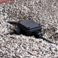 Paulmann connection box for underground cables, black plastic, IP68
