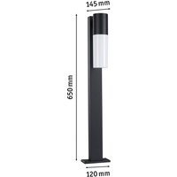 Paulmann Tralia path light, anthracite-coloured, height: 65 cm, aluminium,