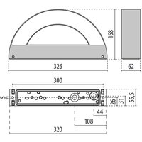Performance in Lighting Mask+ M outdoor wall light, down 3,000K anthracite Performance in Lighting Mask+ M outdoor wall light, down 3,000K anthracite