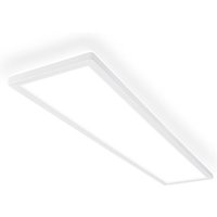 Briloner LED-taklampa Tava A, 98x20 cm, plast, vit