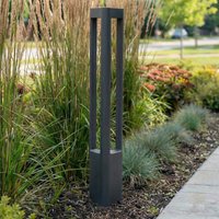 Lucande LED-väglampa Pirron, 80 cm, triangelformad, IP54