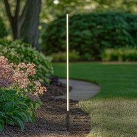 Lindby LED path light Neano, 120 cm, black, metal, IP65