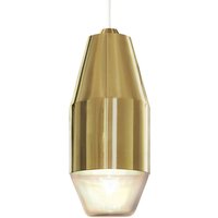 kdln Yuma pendant light, brass-coloured, Ø 11 cm