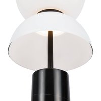 Maytoni Kyoto LED table lamp, black, height 46 cm, marble