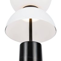 Maytoni LED-bordslampa Kyoto, svart, höjd 46 cm, marmor