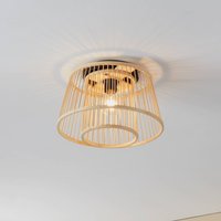 EGLO Hykeham ceiling light, Ø 38 cm, natural, bamboo