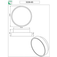 Hatton væglampe, Ø 30 cm, sensor, 2 x E27, hvid, IP65